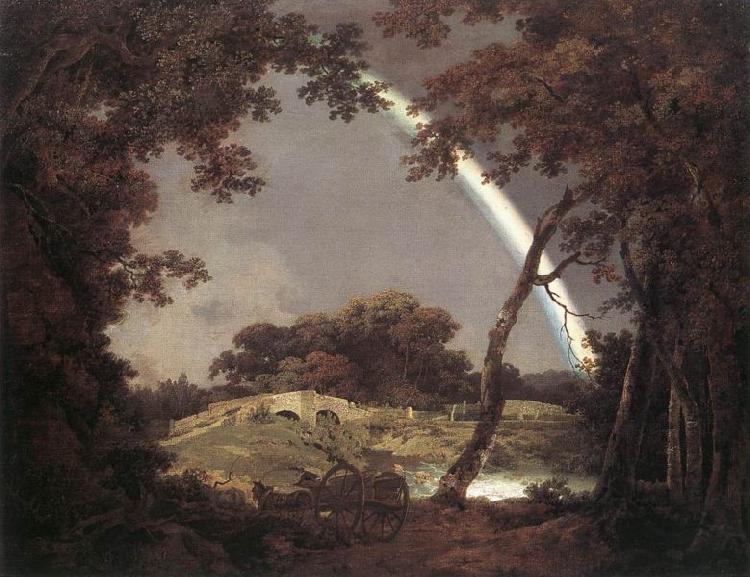 Joseph wright of derby Landscape with Rainbow Germany oil painting art